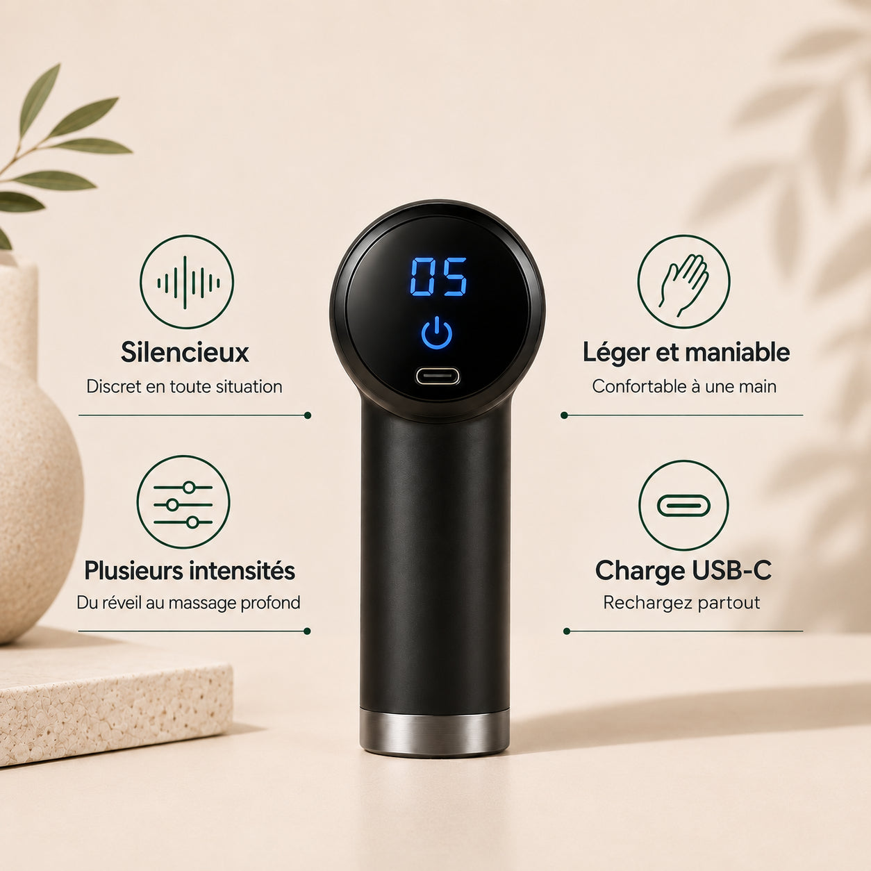 Pistolet de massage Wave